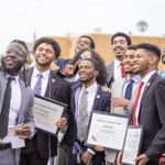 A group of scholars during award ceremony